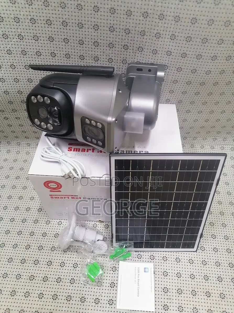 Best At< V380 Solar 4g Dual Lens PTZ Camera Full Hd Outdoor