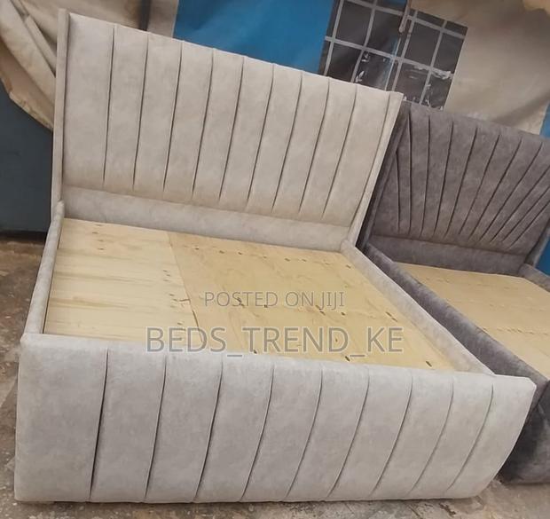 6 by 6 Ft Modern Lines Bed - thumbnail 2