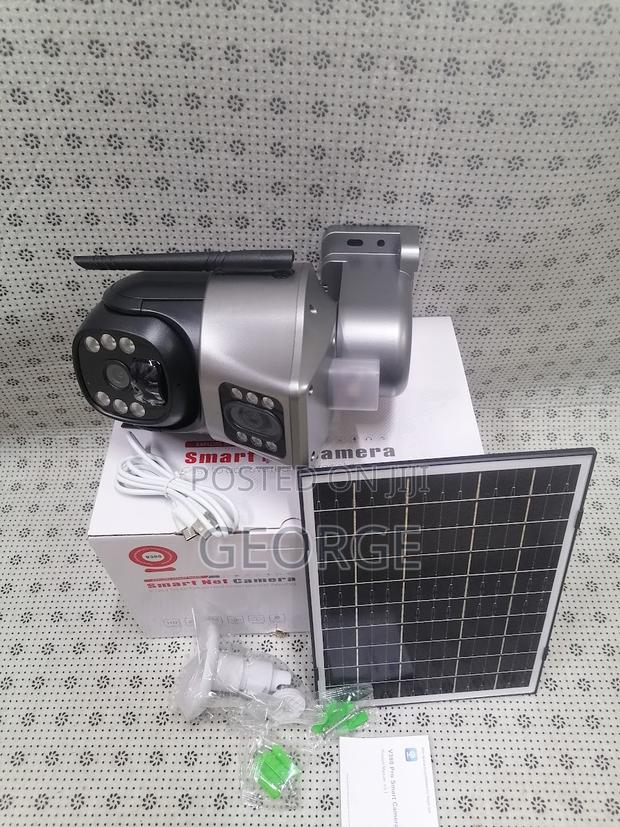 High Resolution V380-Dual Lens 4g Solar CCTV Camera