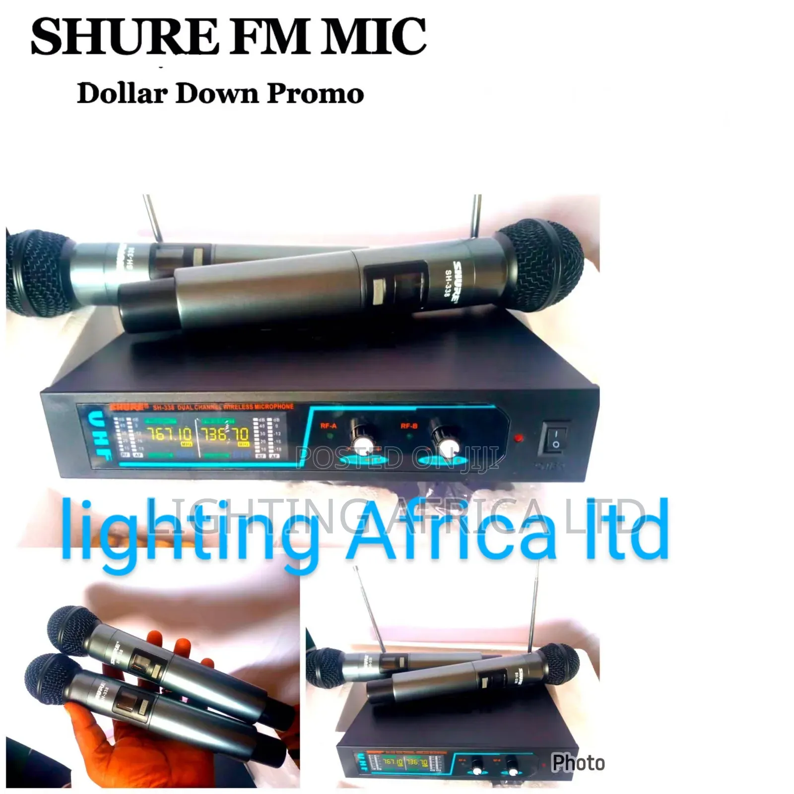 Shure Digital 100 Meters Frequency Wireless Microphone