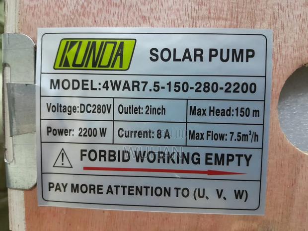 Kunda 150 Meters Submersible Solar Water Pump With Control