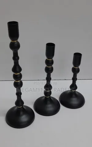 Candle Holder 3pc / Metallic Candle Holder 3 in 1