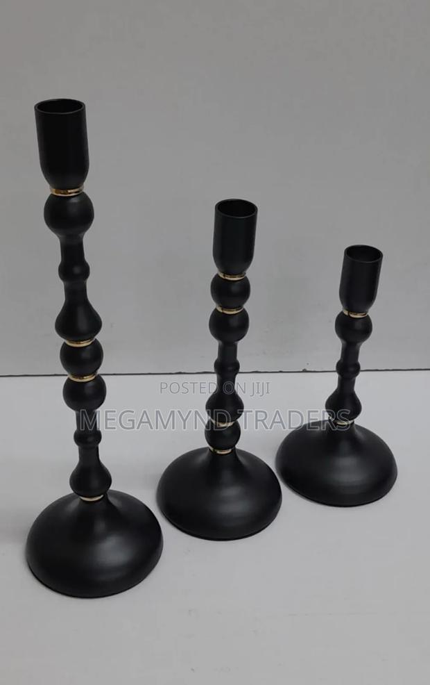 Candle Holder 3pc / Metallic Candle Holder 3 in 1