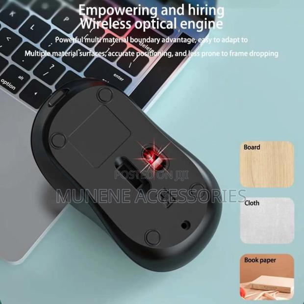 2.4g Dual-Mode Wireless Bluetooth Mouse Ergonomic Silent - thumbnail 3