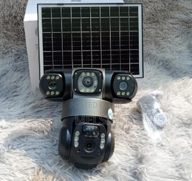 3 Lenses PTZ 4g Simcard Solar Camera - main view