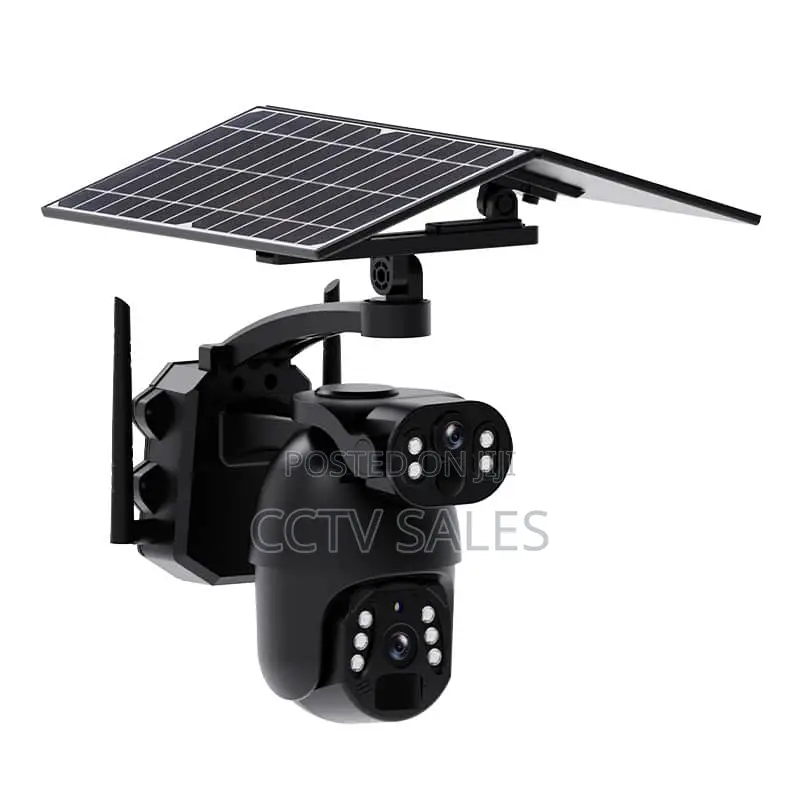 Simcard Dual Lensed Solar Camera With Two Solar Pannels