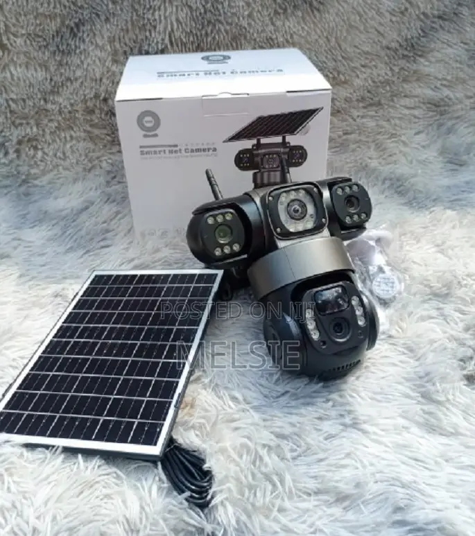 3 Lense 4g Solar PTZ CCTV Surveillance 3in 1