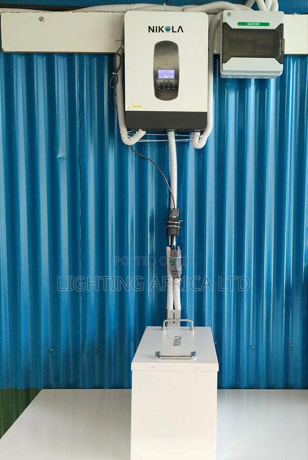 3.2kva Hybrid Inverter - 3.2kwh (125ah)Lithium Ion Off-Grid - main view