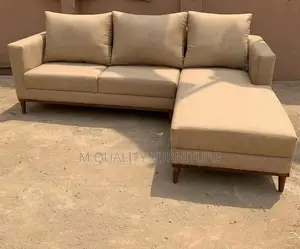 Cream 6 Seater Modern Quality Sofa
