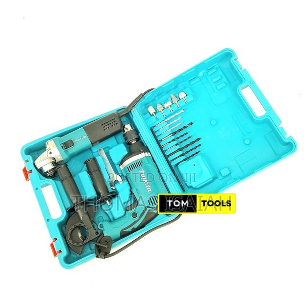 Electric Impact Drill and Angle Grinder Combo - thumbnail 5