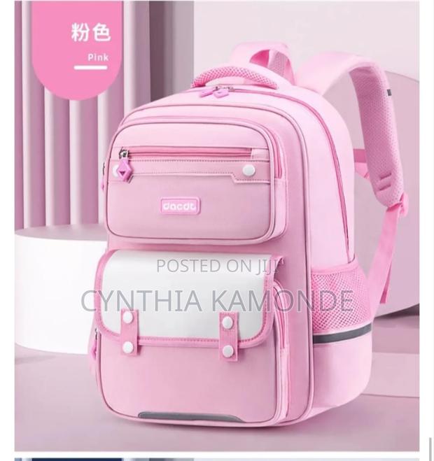 Blue Pink Purple and Green Kids School Bag