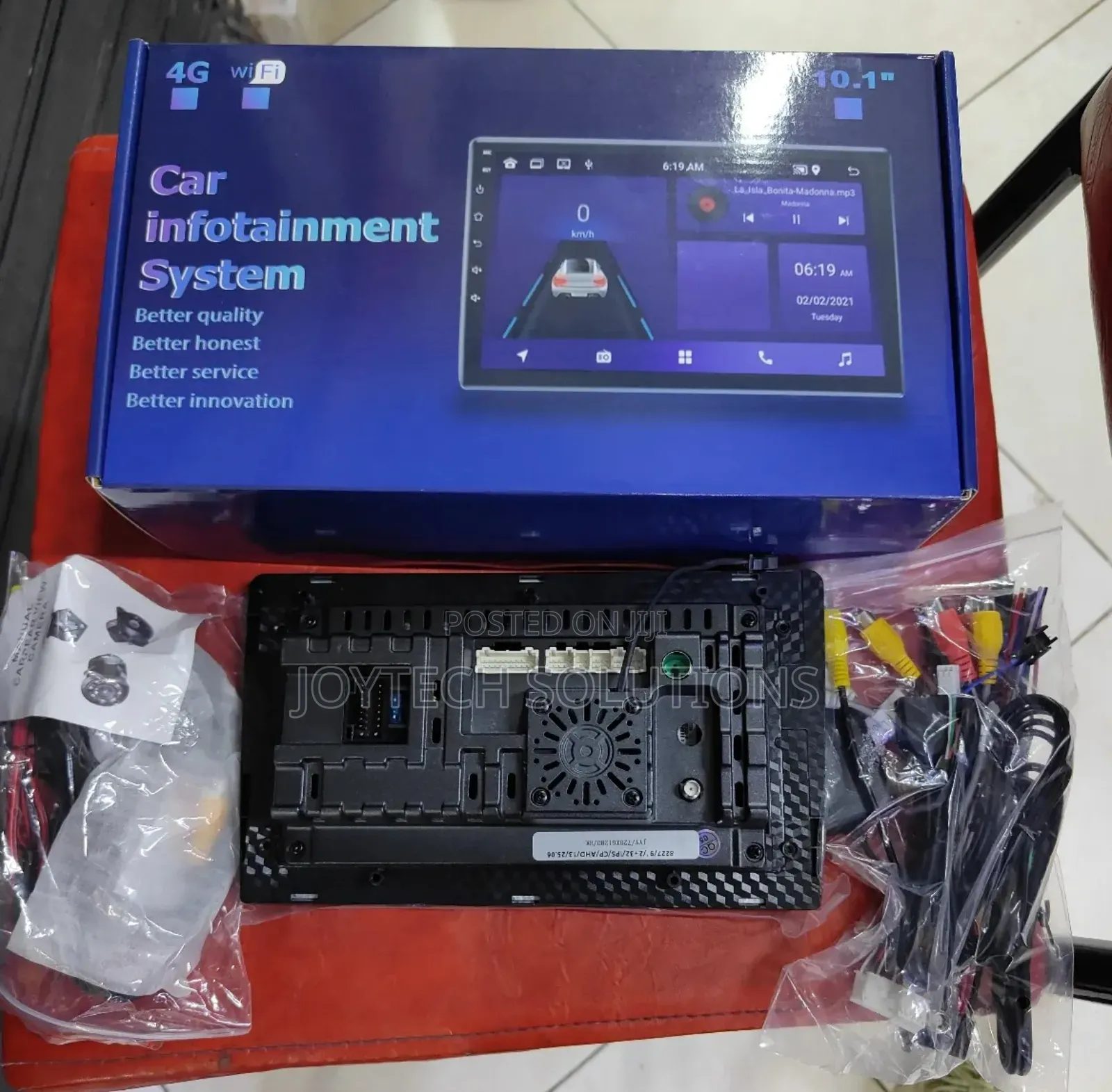 16 Gb Car 9 Inches Android Screen With Reverse Camera ( )