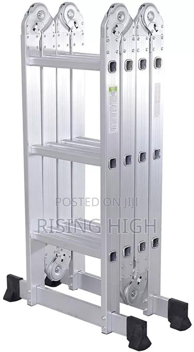 Heavy Duty 12 Step Aluminum Foldable Ladder - main view