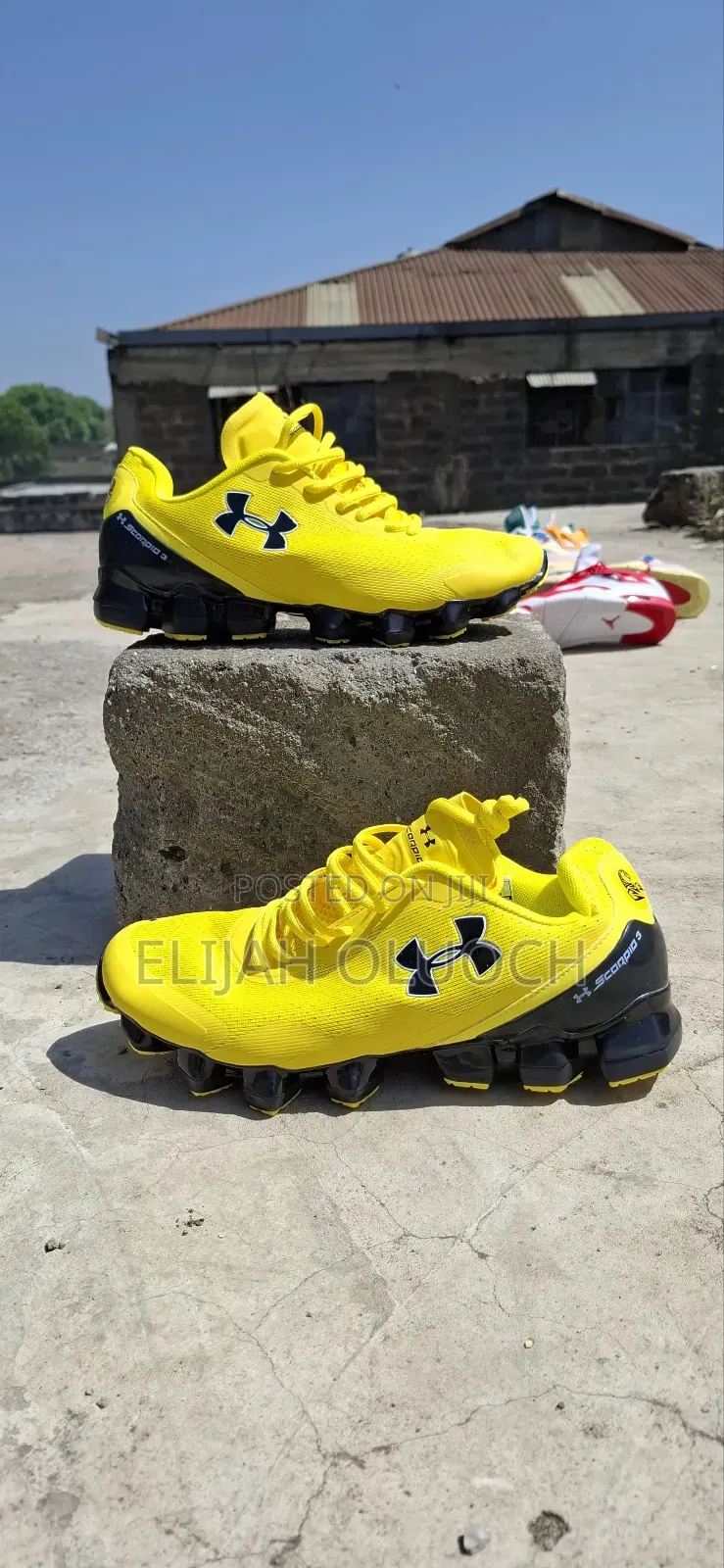 Under Armor Scorpio Yellow Running Shoes