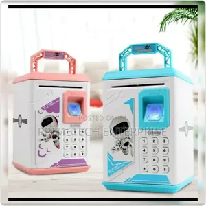Modern Robot Piggy Bank-Blue