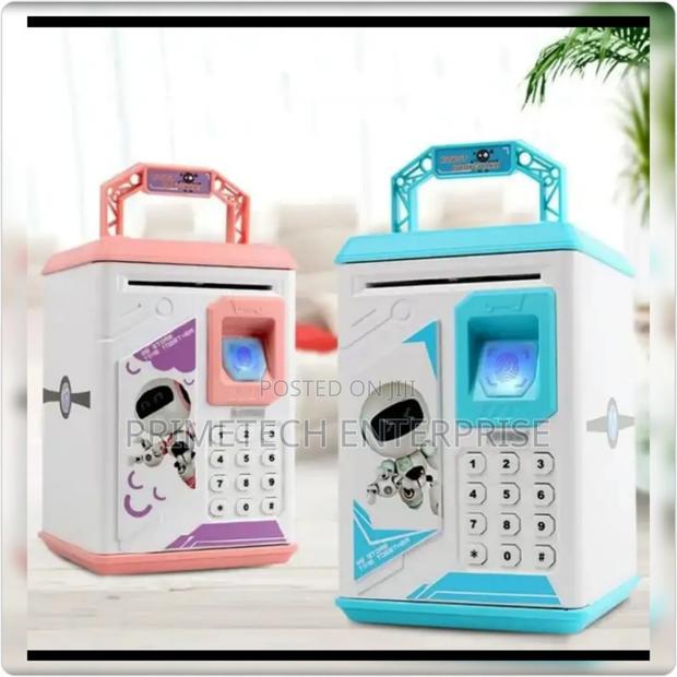 Modern Robot Piggy Bank-Blue - main view