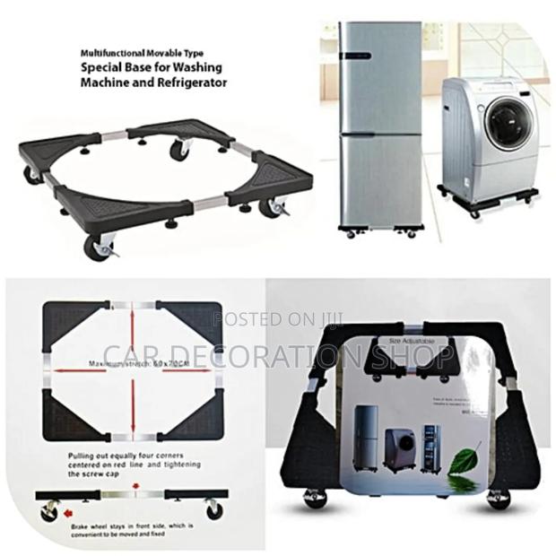 Multifunctional Movable Washing Machine Fridge Base Bracket - thumbnail 2