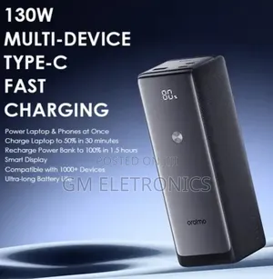 Super Fast 130w Charging Powerbank 27600mah Smartled Display