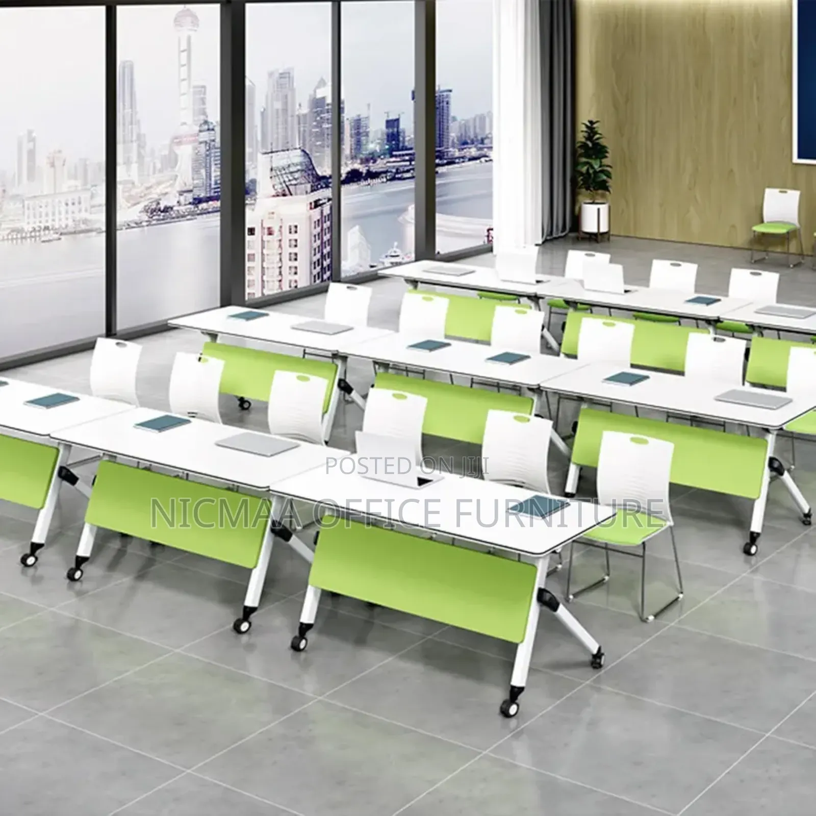 Office Table: Modern Folding Mobile Conference Table