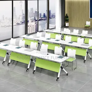 Office Table: Modern Folding Mobile Conference Table
