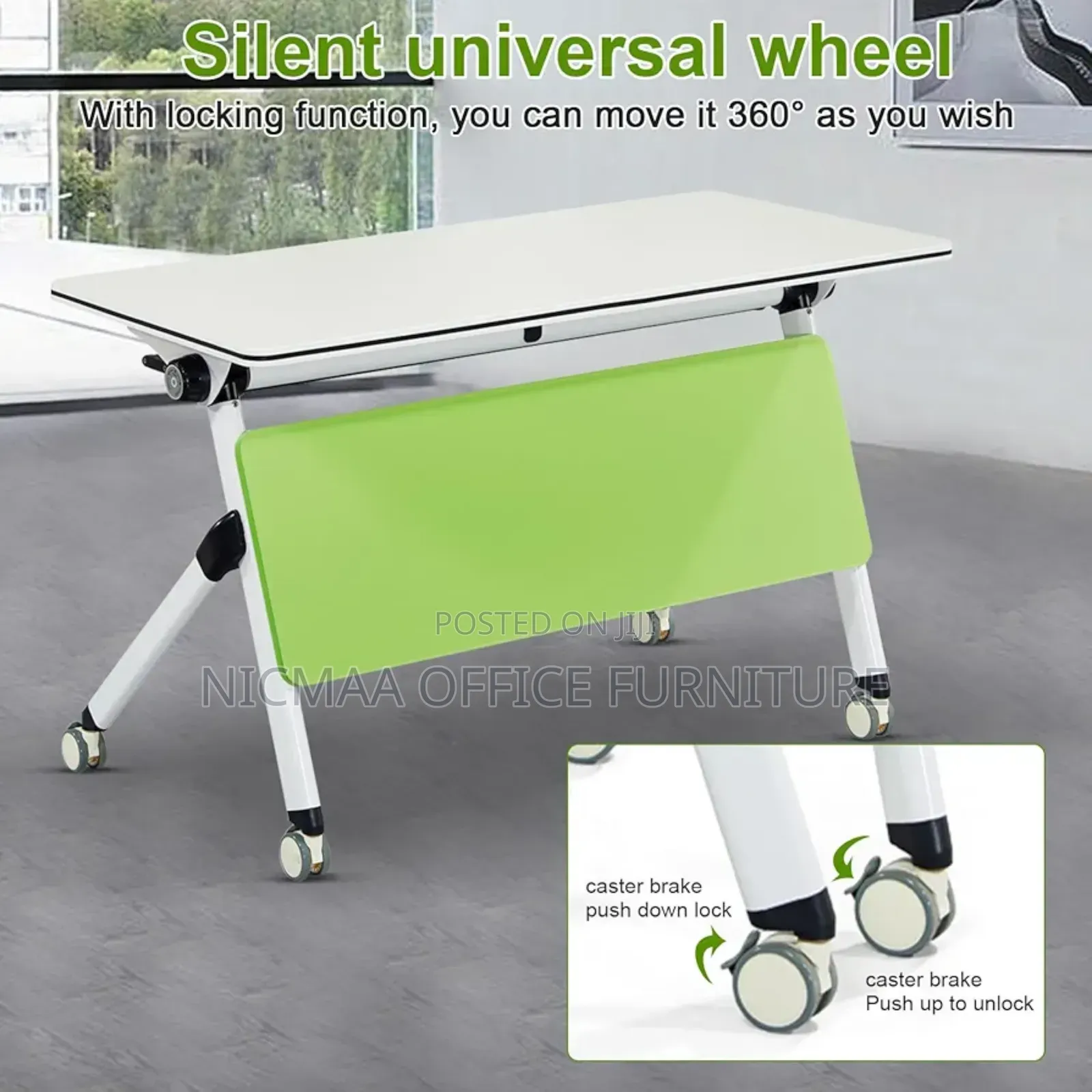 Office Table: Modern Folding Mobile Conference Table