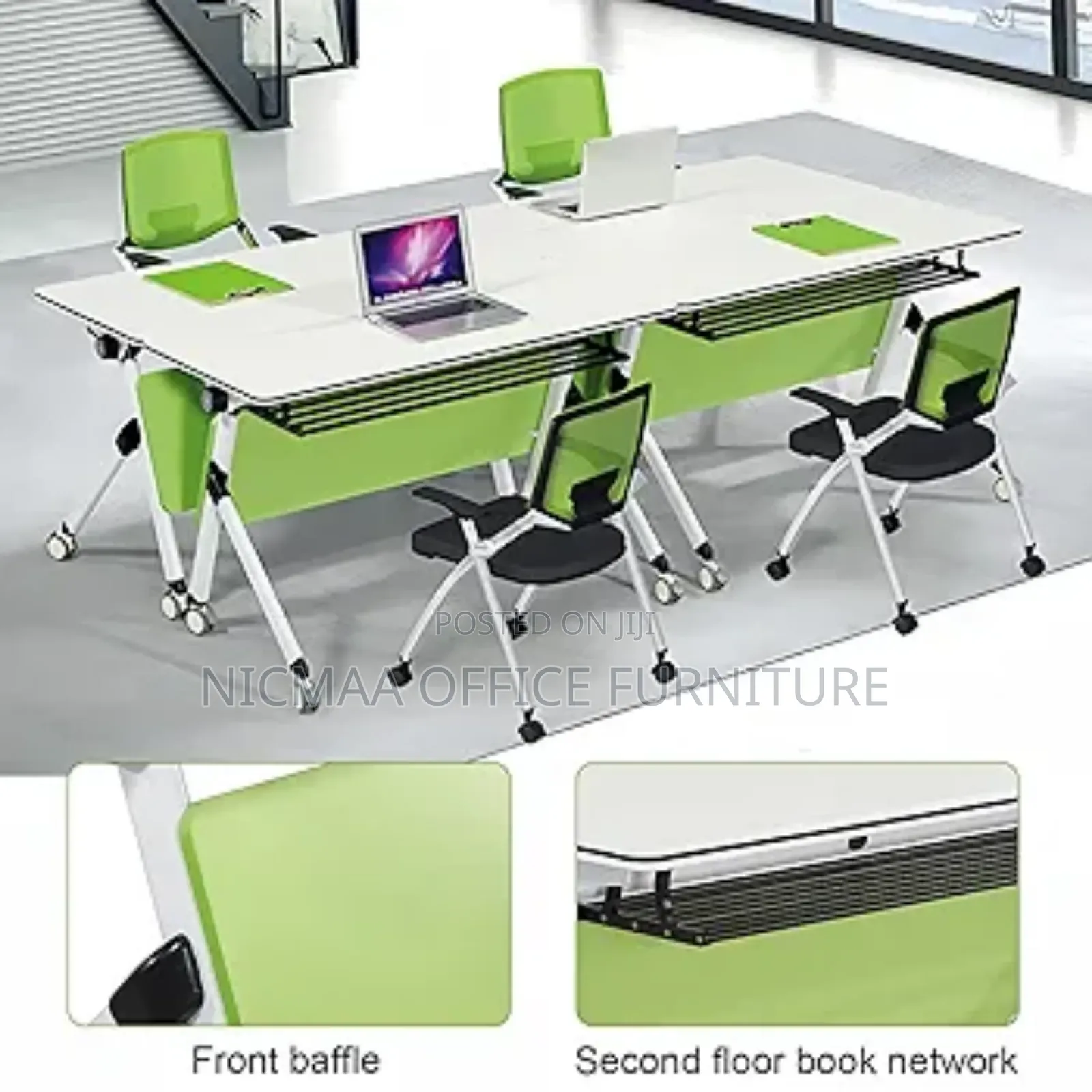 Office Table: Modern Folding Mobile Conference Table