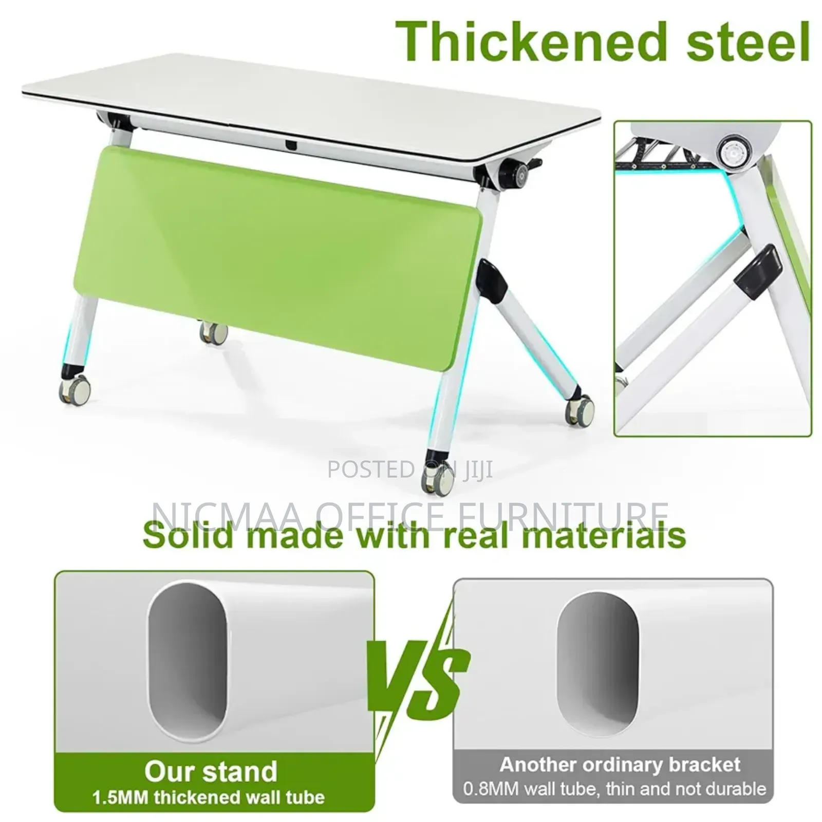 Office Table: Modern Folding Mobile Conference Table