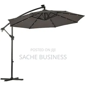 Solar Led Cantilever Umbrella