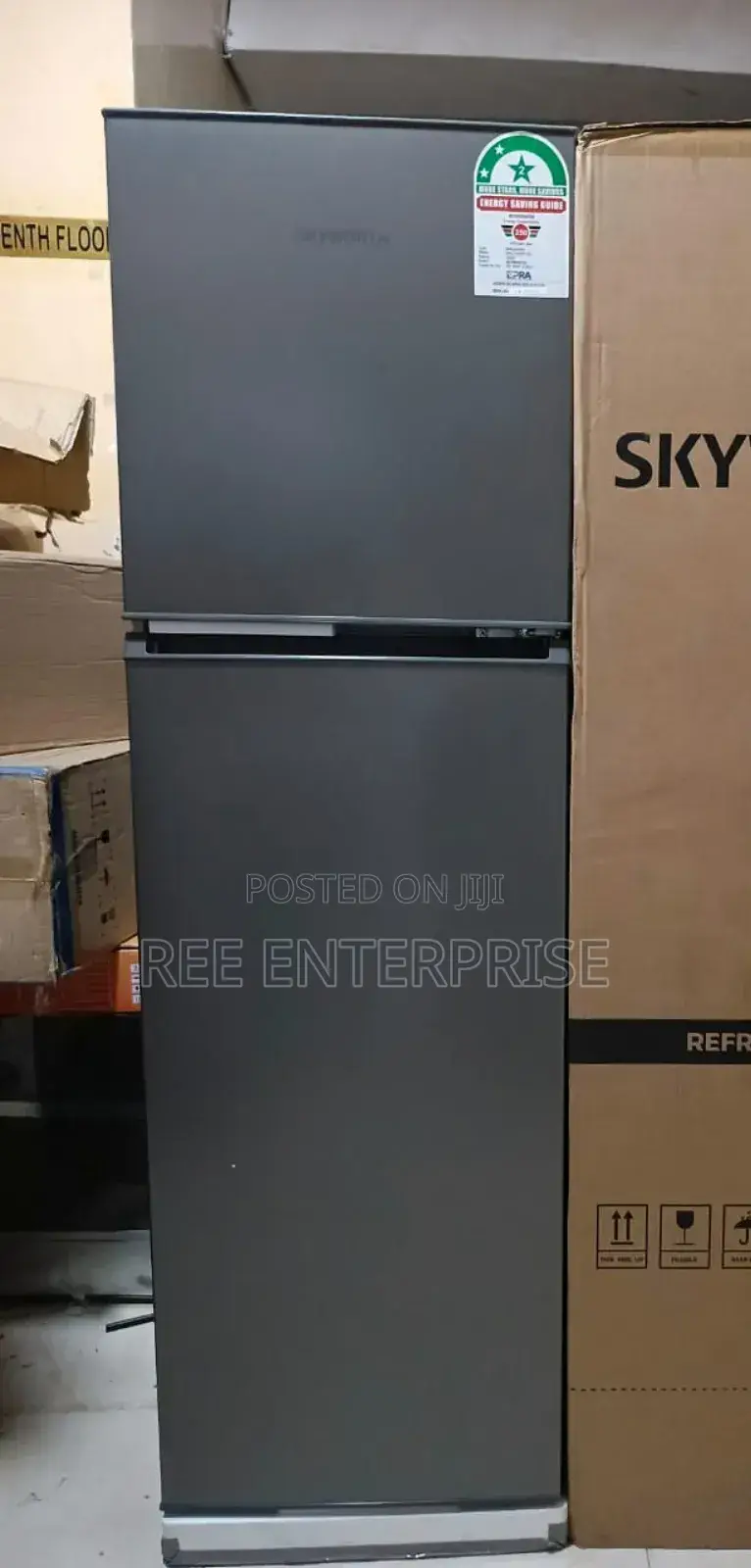 Efficient Double Door Skyworth 158 Litres Refrigerator