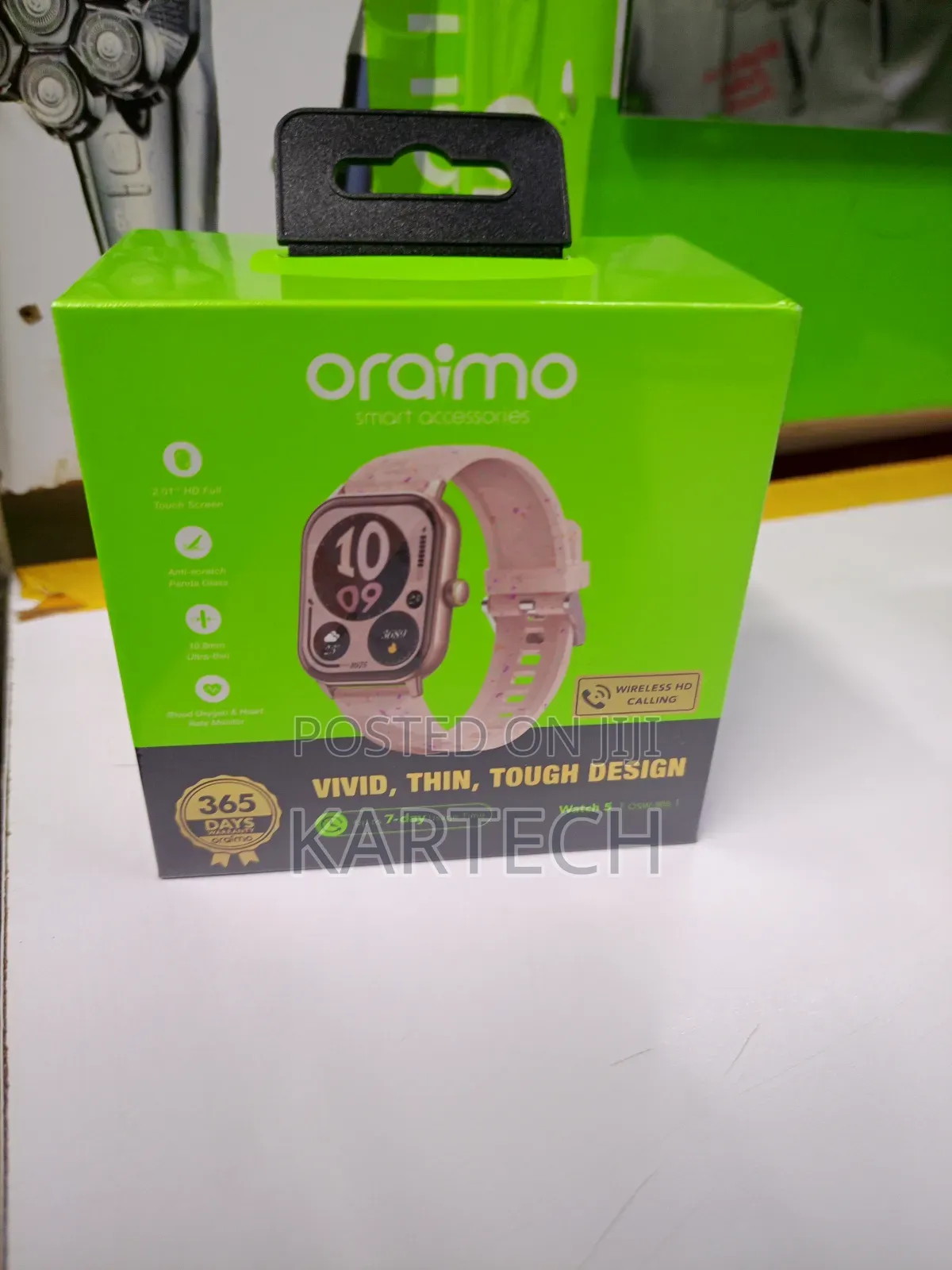 Oraimo Watch 5 Osw-805 2.01" Hd Panda Glass Pink Smart Watch