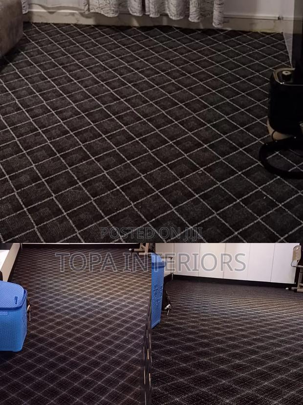 Beautiful Checked Floor Wall to Wall Carpets Installation - main view