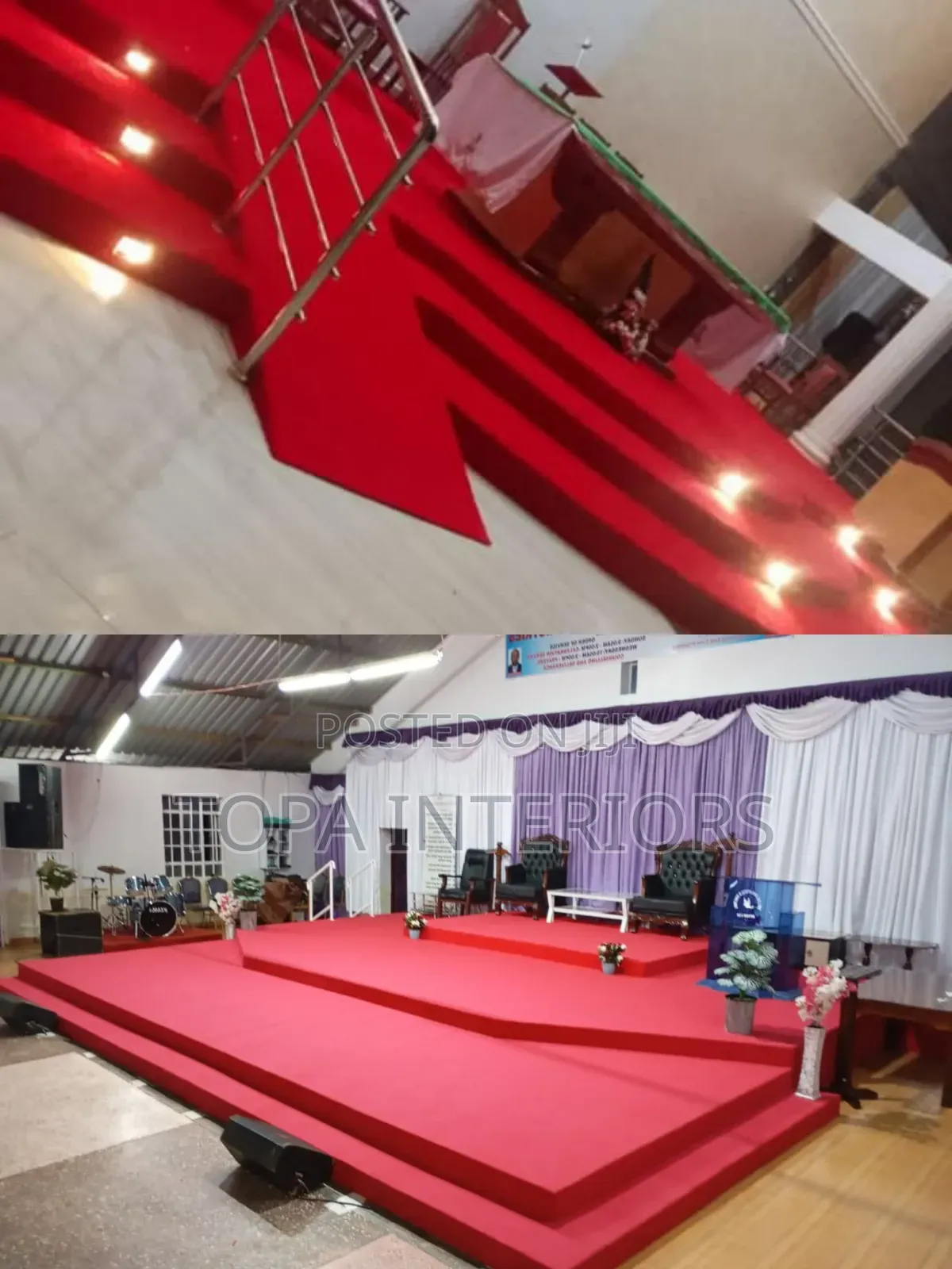 Vaccumable Church Altar Floor Wall to Wall Carpets
