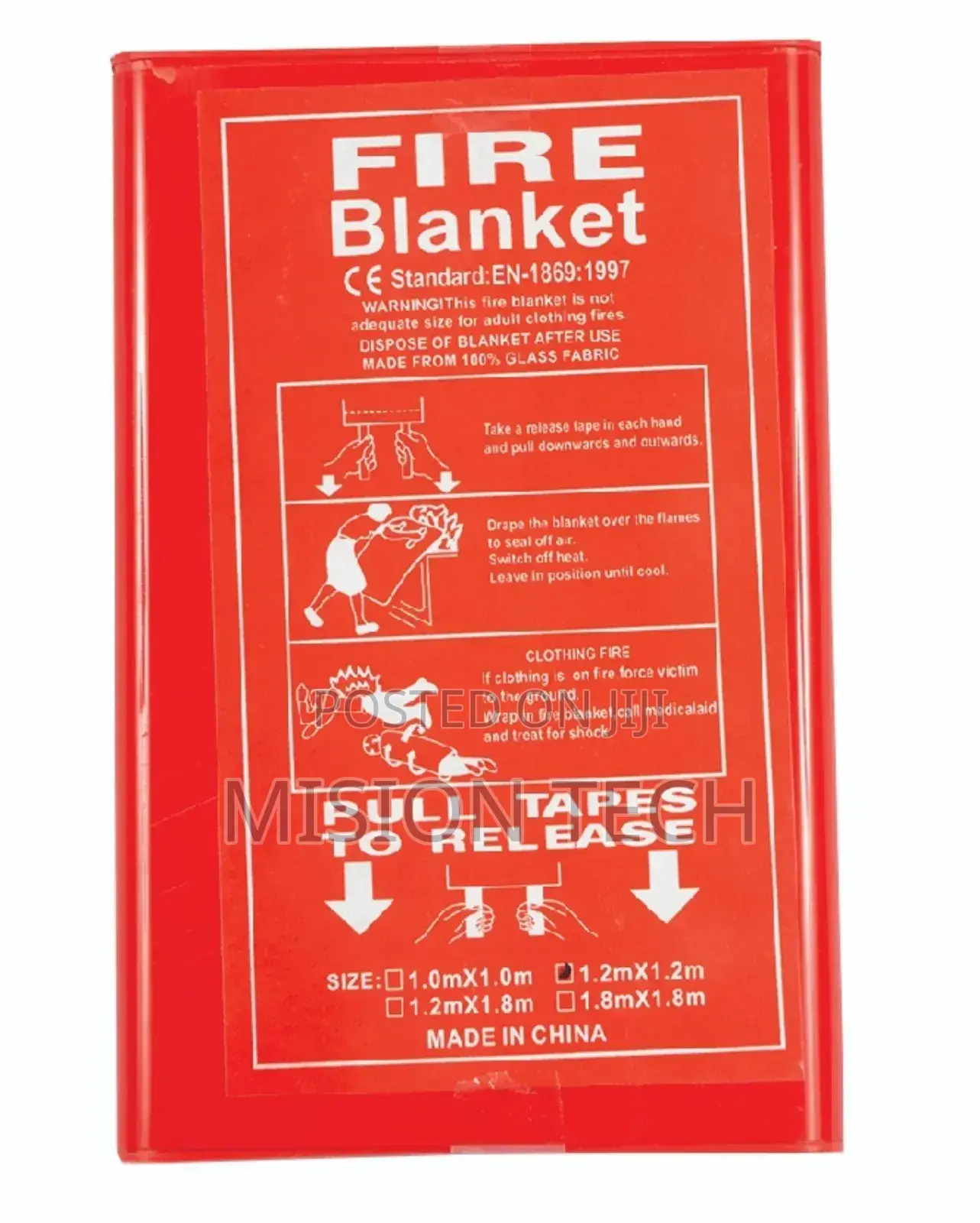 Fire Blanket Red Box 4ft X 4ft...