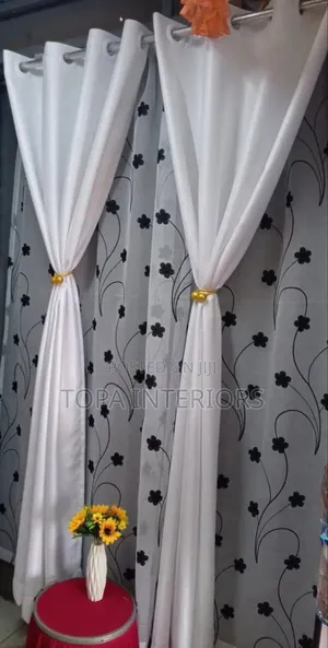 Plain White Curtains Made Based on Your Measurements