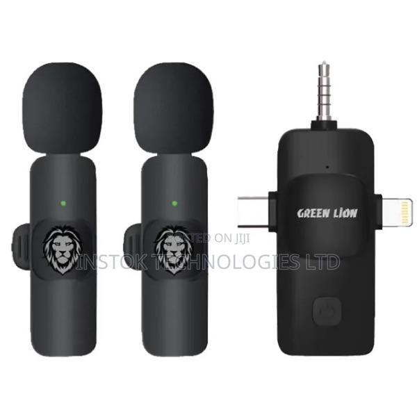 Green Lion 3-in-1 Wireless Microphone Usb-C Lightning / Aux