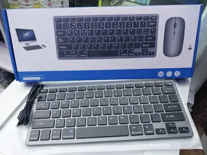 Rechargable Wireless Slim and Portable Keyboard With Mouse