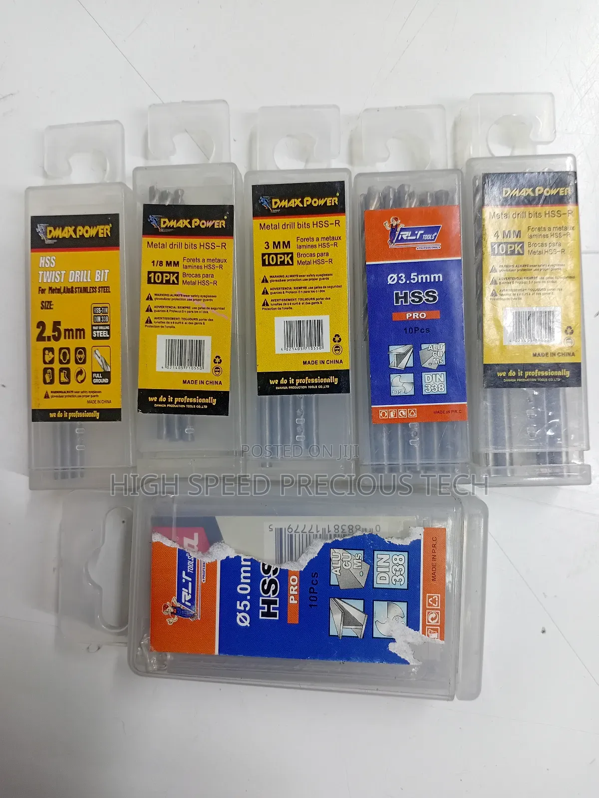 HSS Drill Bits (2.5mm-5mm) 10pcs