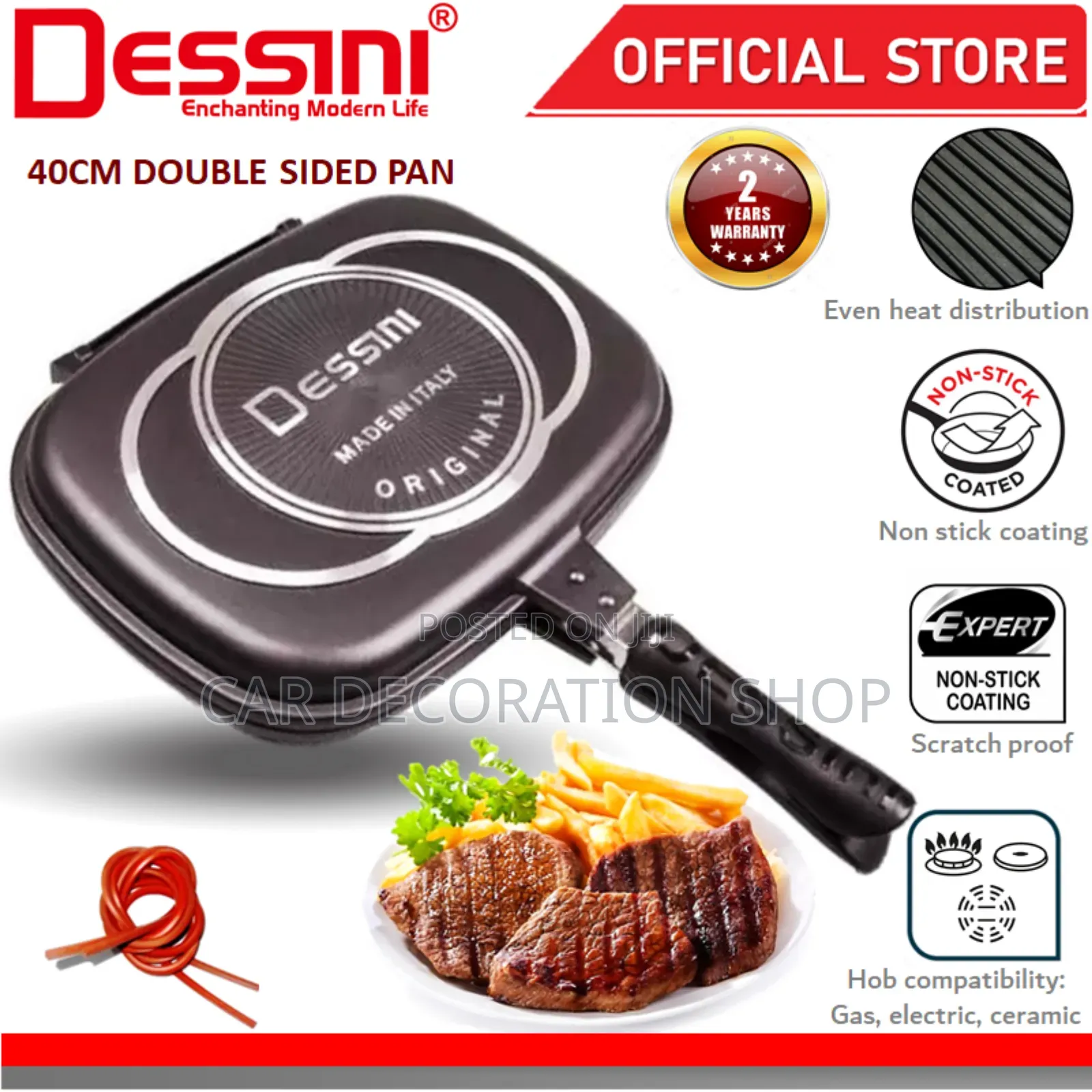 40cm Double Sided Grill Pan
