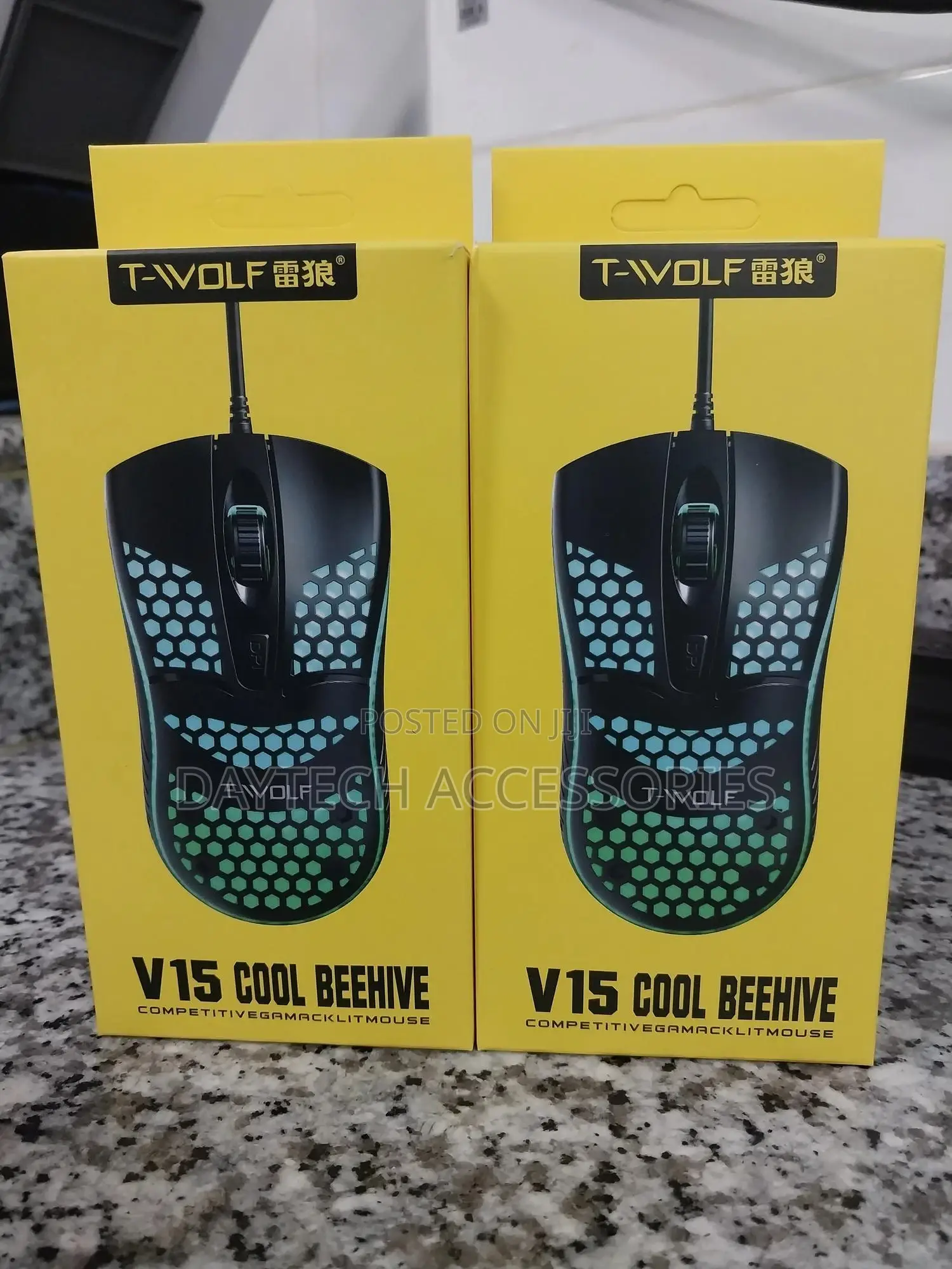 T-Wolf V15 Cool Beehive Competitive Gaming Mouse.