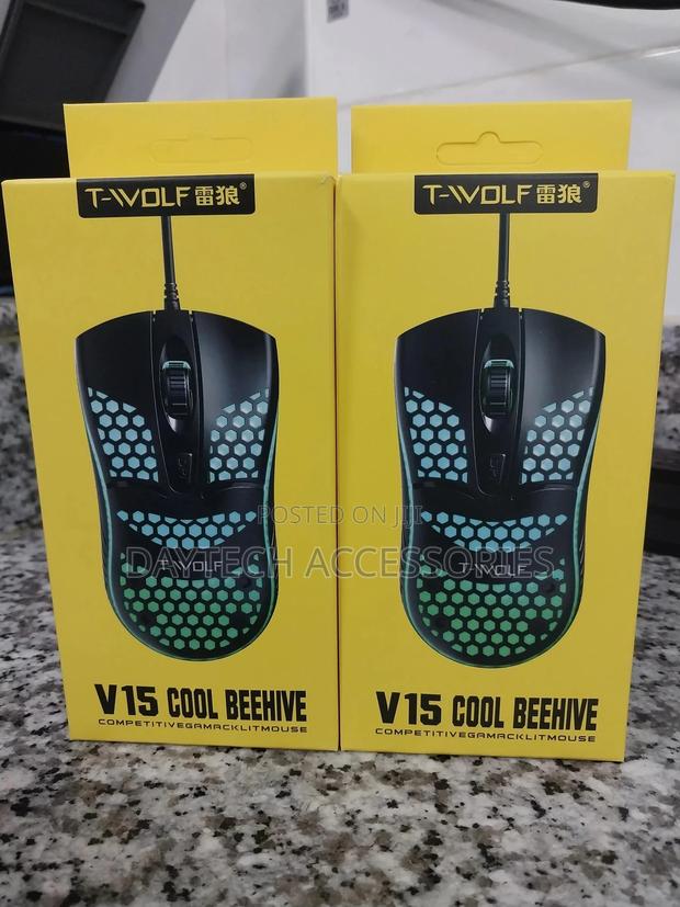 T-Wolf V15 Cool Beehive Competitive Gaming Mouse. - thumbnail 2