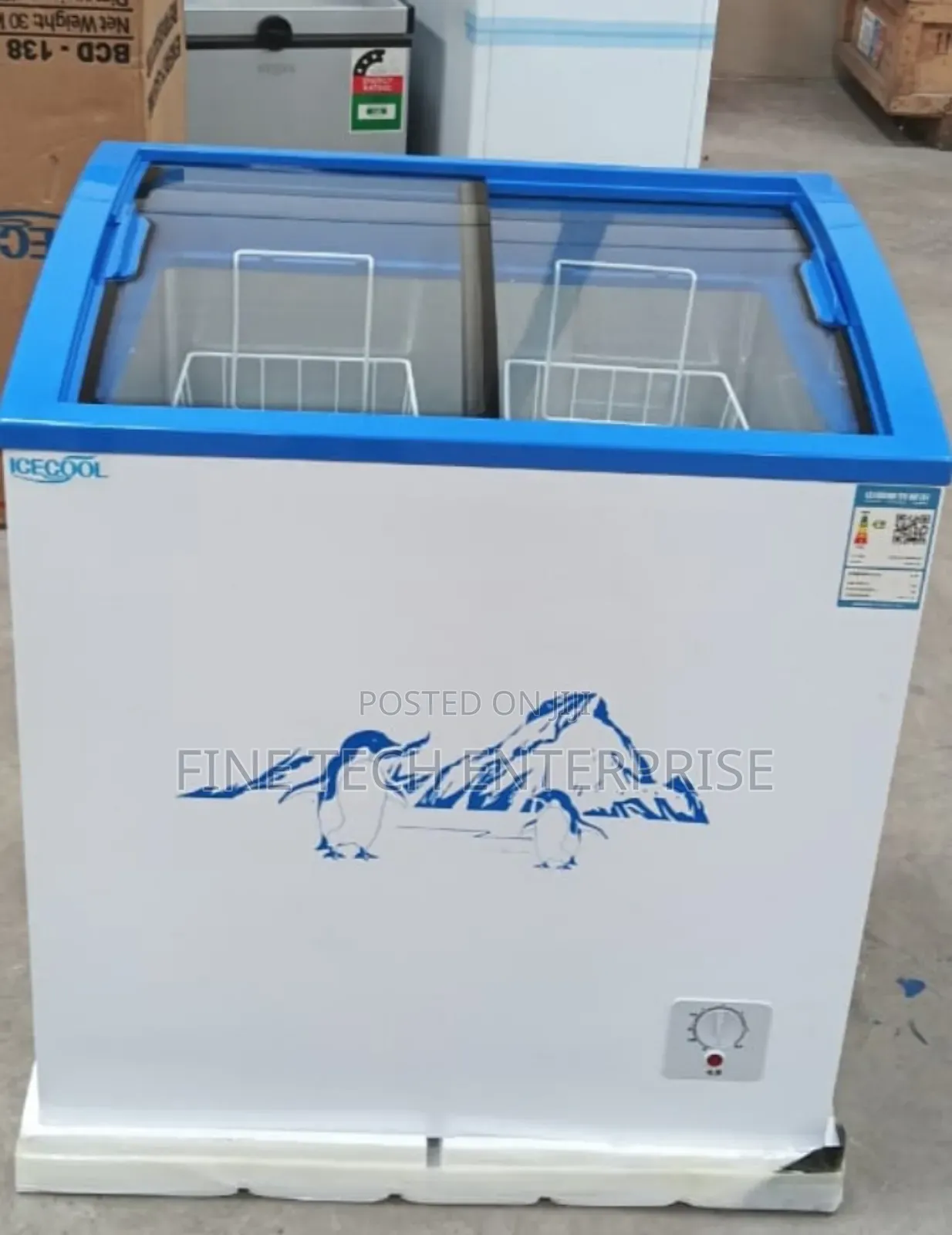 Ecomax 159litres Ice Cream Display Freezer