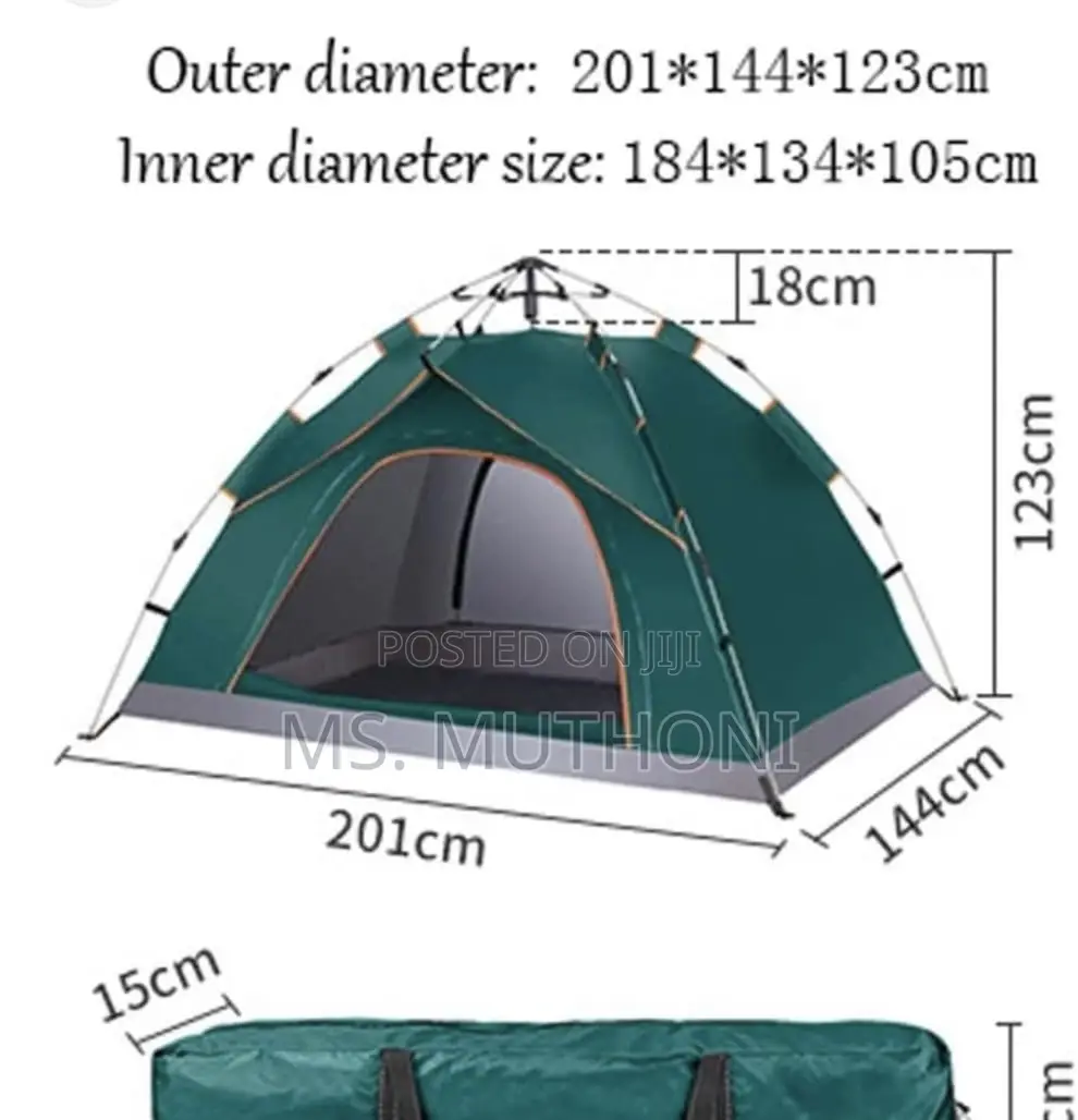 Camping Pop Up Water Proof Tent With a Portable Bag