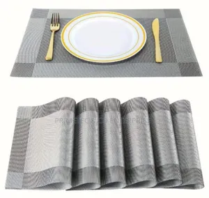 6pcs PVC Table Mats Plus One Table Runner