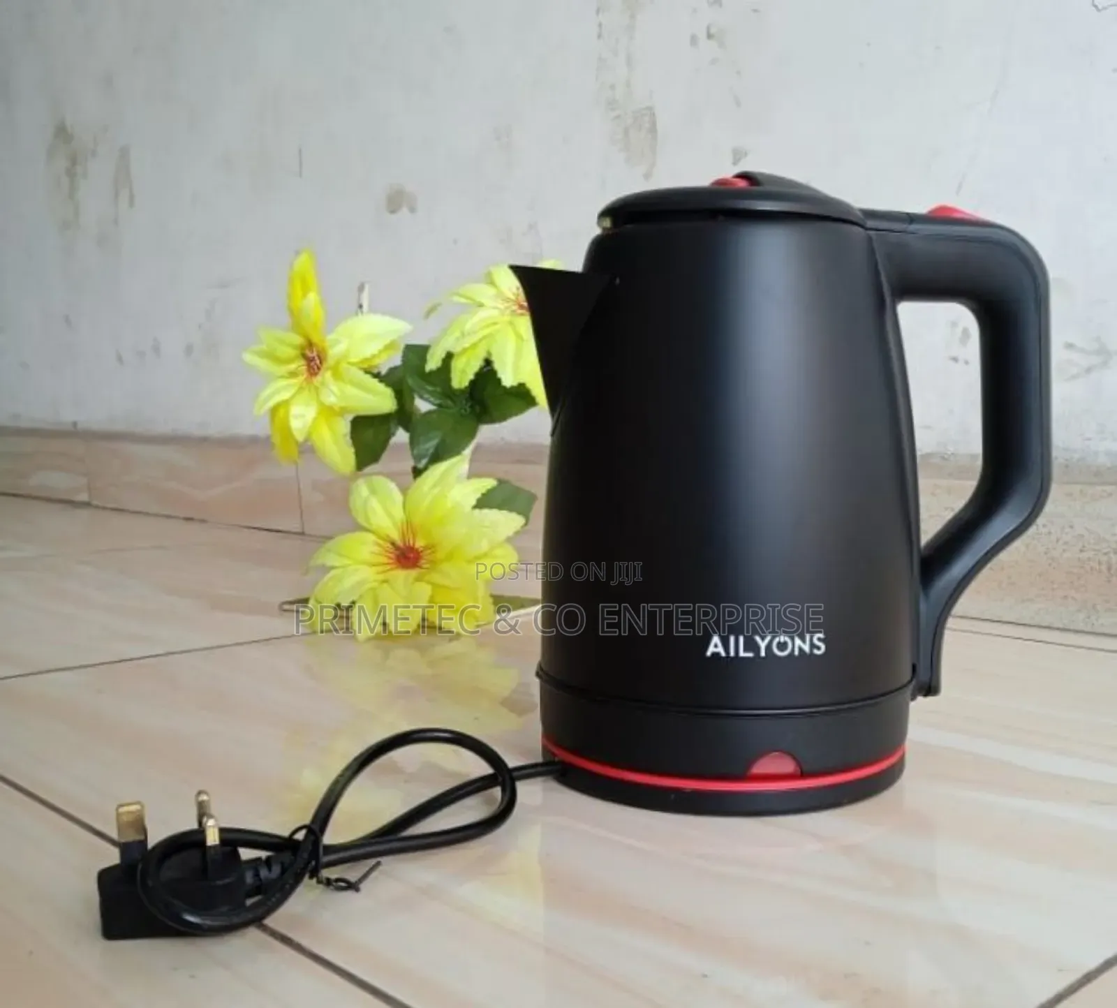 Ailyons 2.2ltrs Black Kettle