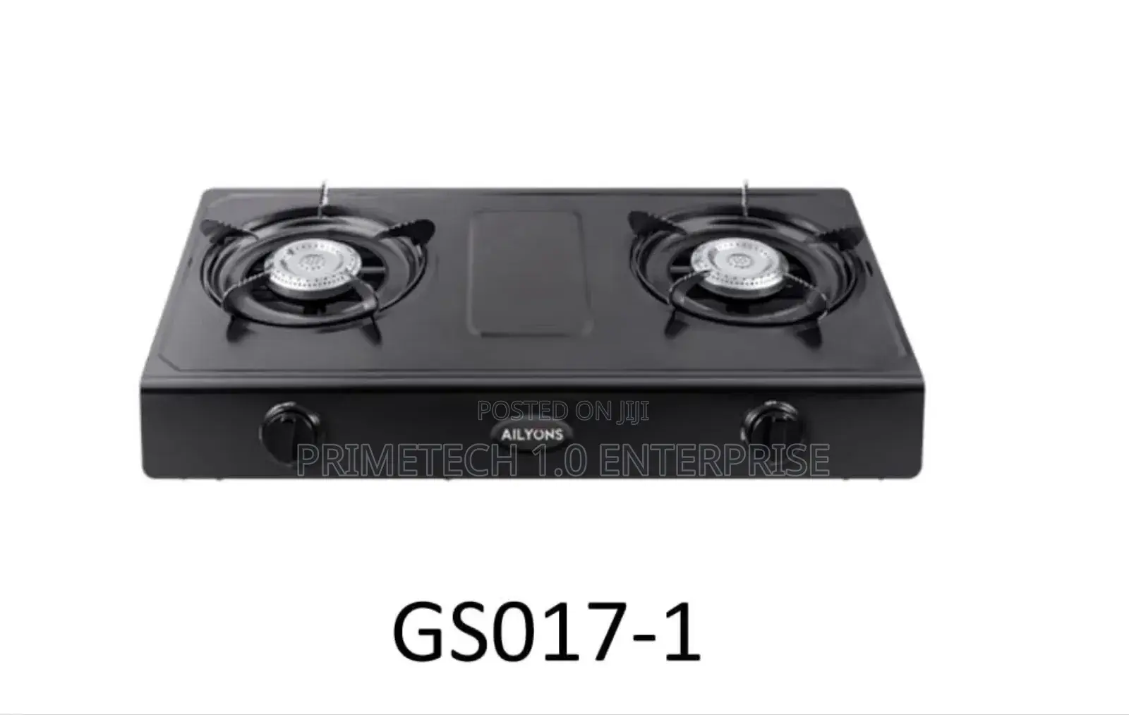 Ailyons Stainless Steel Double Burner-Black