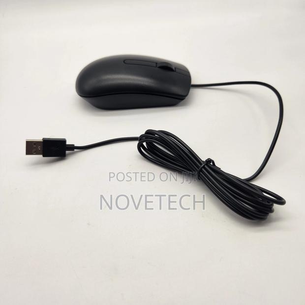 Dell Ms116 Black Optical 3 Button Scroll Mouse Usb