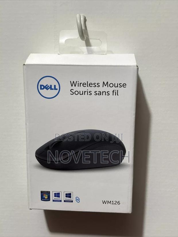 Dell Wm126 Wireless Mouse, 1000dpi, With Usb Nano Receiver