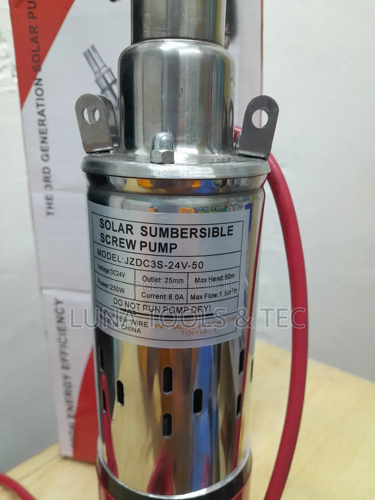 Brand New Rutan Dc Submersible 24v 250w Water Pump.