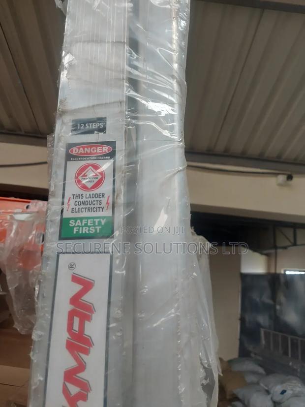 Workman 12-Steps Aluminum Telescoping Ladder. - thumbnail 3