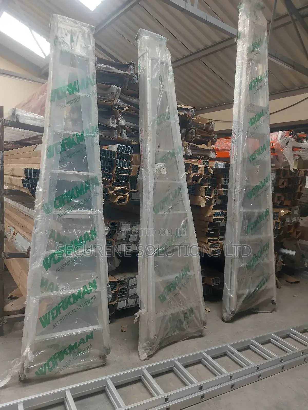 Workman 12-Steps Aluminum Telescoping Ladder.